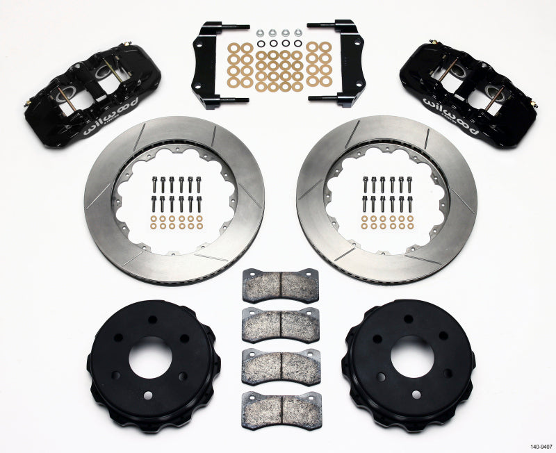 Wilwood AERO4 RearTruck Kit 14.25in 1999-2010 GM 1500-SUV 1 Piston OE Caliper Big Brake Kits Wilwood