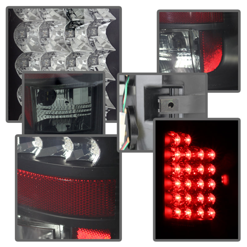Spyder Dodge Ram 02-06 1500/Ram 2500/3500 03-06 LED Tail Light Black Smoke ALT-YD-DRAM02-LED-BSM Tail Lights SPYDER