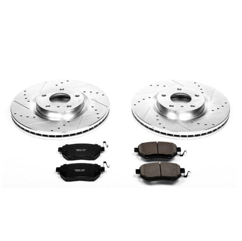 Power Stop 07-08 Nissan Maxima Front Z23 Evolution Sport Brake Kit Brake Kits - Performance D&S PowerStop