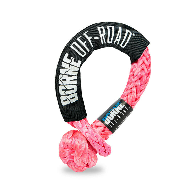 Borne Off-Road 7/16in X 20in Soft Shackle Hot Pink Tow Straps Borne Off-Road