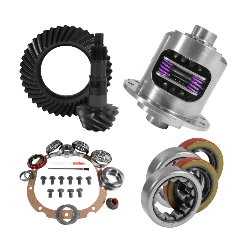 Yukon 8.8in Ford 3.73 Rear Ring & Pinion Install Kit 2.25in OD Axle Bearings and Seals Differential Install Kits Yukon Gear & Axle