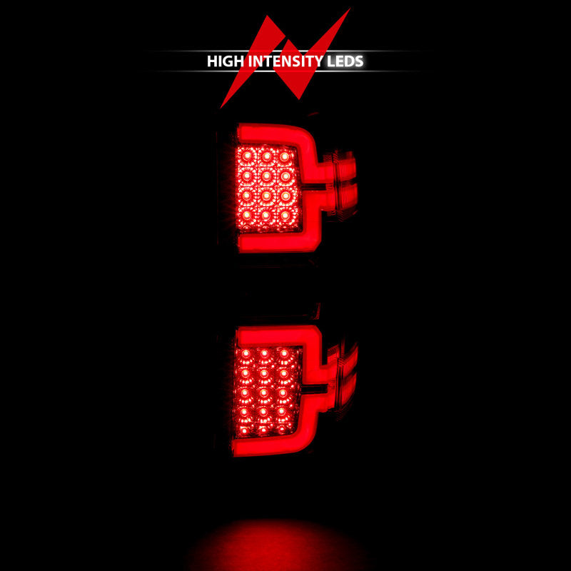 ANZO 2014-2018 Chevy Silverado 1500 LED Taillights Chrome Tail Lights ANZO