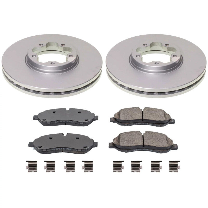 Power Stop 20-21 Ford Transit-150 Front Z17 Coated Brake Kit Brake Kits - Performance Blank PowerStop
