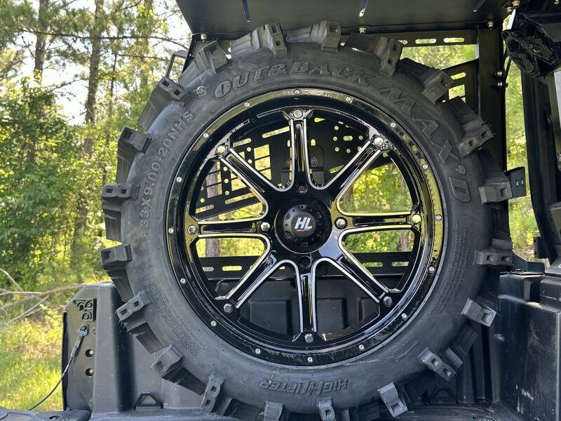 Seizmik 15-24 Can-Am HD7-10 Defender/Polaris 570-1000 Ranger XP/Crew Bed Rack Spare Tire Holder Cargo Organization Seizmik