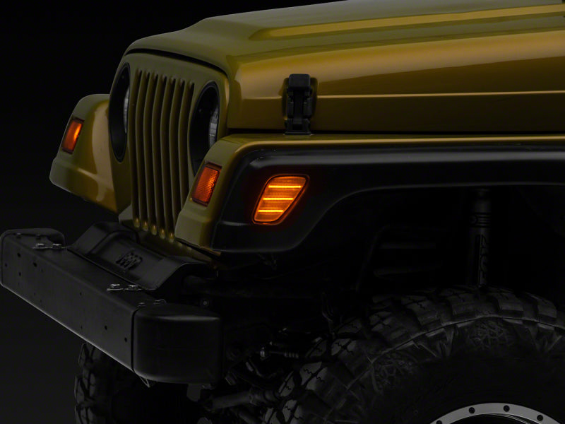 Raxiom 97-06 Jeep Wrangler TJ Axial Series LED Side Marker Lamps- Clear Sidemarkers & Indicators Raxiom