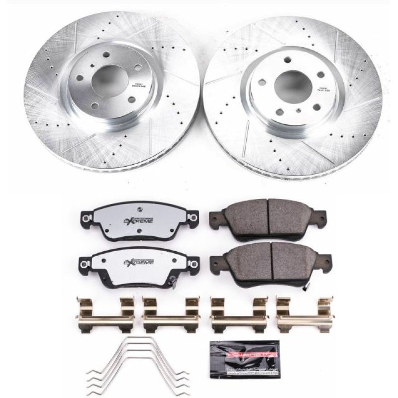Power Stop 07-08 Infiniti G35 Front Z26 Street Warrior Brake Kit Brake Kits - Performance D&S PowerStop