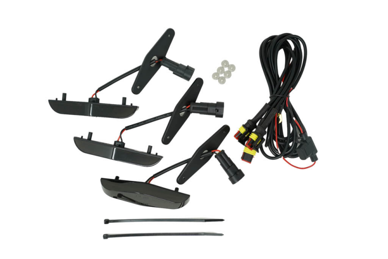 Cali Raised 14-24 Toyota 4Runner Grille Raptor LED Light Kit - Smoked Light Bars & Cubes Cali Raised LED