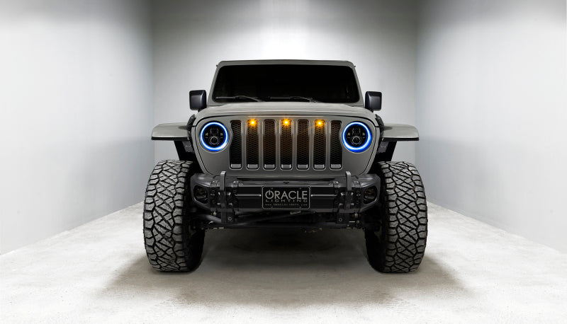 Oracle Jeep Wrangler JL/Gladiator JT 7in. High Powered LED Headlights (Pair) - Dynamic Headlights ORACLE Lighting