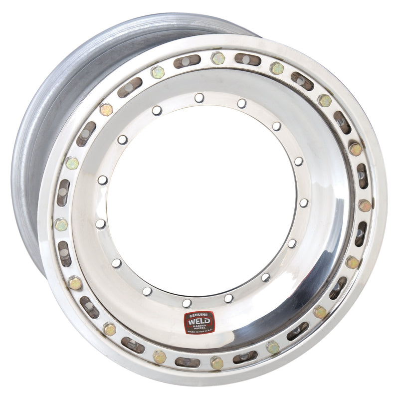 Weld Sprint Direct Mount 15x8 / 5x9.75 BP / 3in. BS Polished Assembly - Beadlock Wheels - Forged Weld
