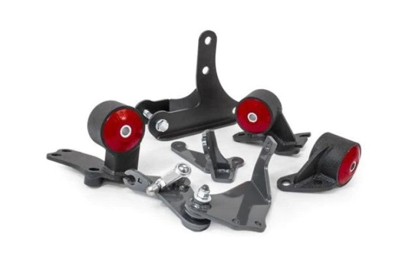 Innovative 88-91 Civic D-Series Black Steel Mounts 60A Bushings (92+ Engine Hydro Conversion) Engine Mounts Innovative Mounts