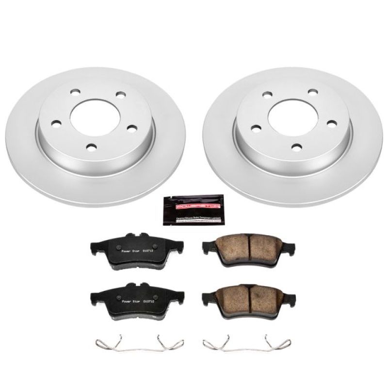 Power Stop 06-13 Mazda 3 Rear Z17 Evolution Geomet Coated Brake Kit Brake Kits - Performance Blank PowerStop