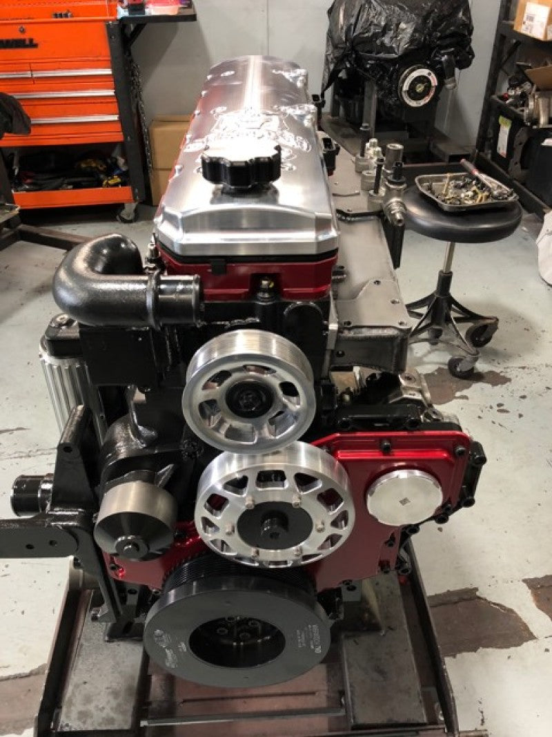 Industrial Injection 07-18 Dodge Cummins 5.9L/6.7L Common Rail Billet Pulley Kit Pulleys - Crank, Underdrive Industrial Injection