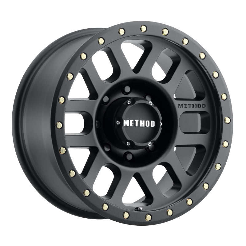 Method MR309 Grid 18x9 0mm Offset 8x180 130.81mm CB Matte Black Wheel Wheels - Cast Method Wheels