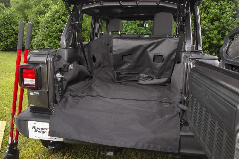 Rugged Ridge C3 Cargo Cover 18-22 Jeep Wrangler JL 4dr (Excl. 4XE Models) Car Covers Rugged Ridge
