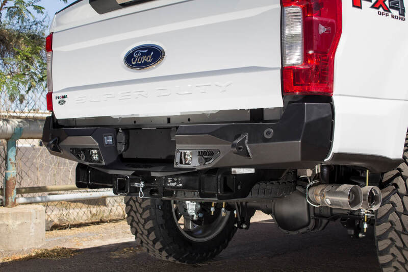 Addictive Desert Designs 17-18 Ford F-250 Raptor Stealth Fighter Rear Bumper w/ Backup Sensor Cutout Bumpers - Steel Addictive Desert Designs