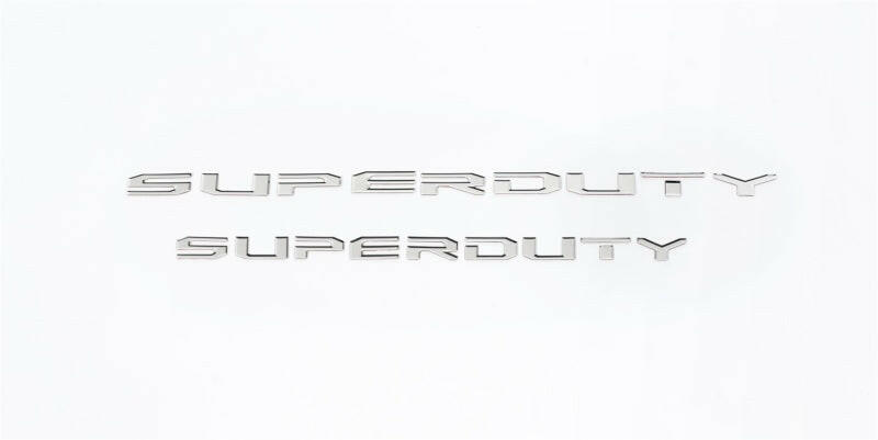 Putco 17-20 Ford SUPERDUTY Letters (Stamped/Stainless Steel) Hood/Front Exterior Trim Putco