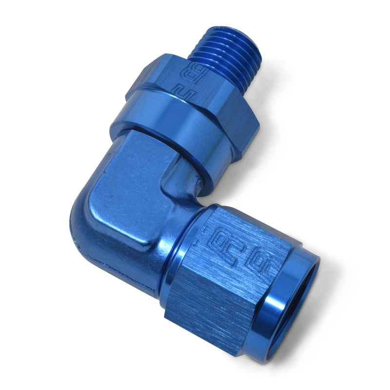 Russell Performance -8 AN 90 Degree Female to Male 1/4in Swivel NPT Fitting Fittings Russell