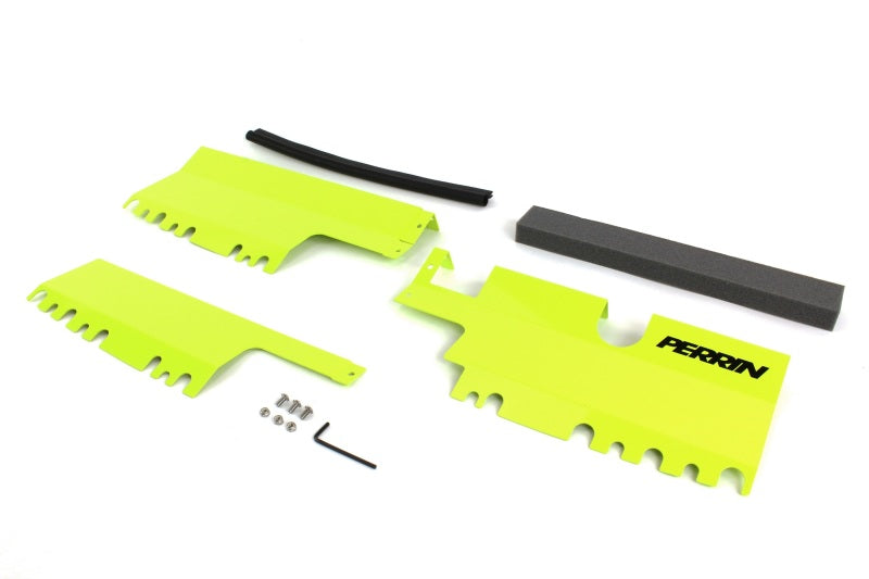 PERRIN 15-21 Subaru WRX/STI Radiator Shroud (With/Without OEM Intake Scoop) - Neon Yellow Radiator Shrouds Perrin Performance