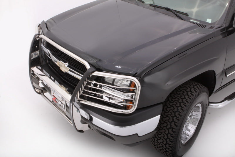 AVS 03-06 Chevy Avalanche (w/o Body Hardware) Bugflector Medium Profile Hood Shield - Smoke Stone/Bug Deflectors AVS