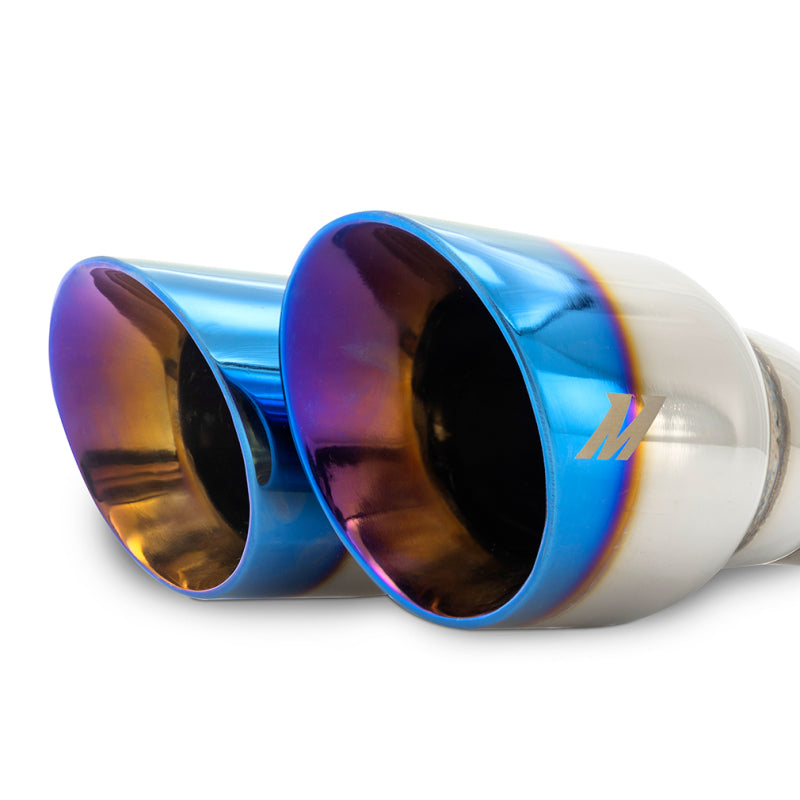 Mishimoto Dual Offset Tips 2.5in Inlet 3in Outlet Slash Cut - Burnt Turbo Inlets Mishimoto