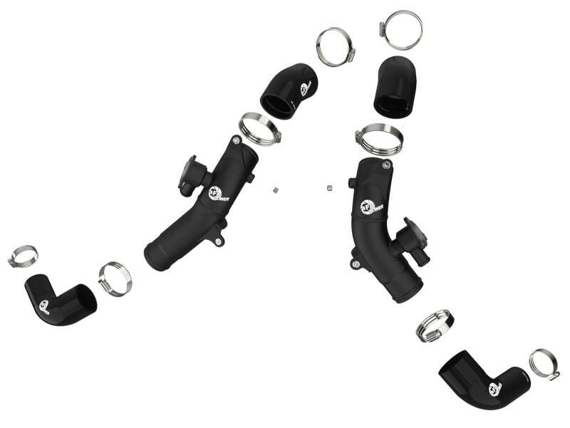 aFe 2022 Toyota Tundra V6-3.5L (tt) BladeRunner 2.5in Aluminum Hot Charge Pipe - Black Intercoolers aFe