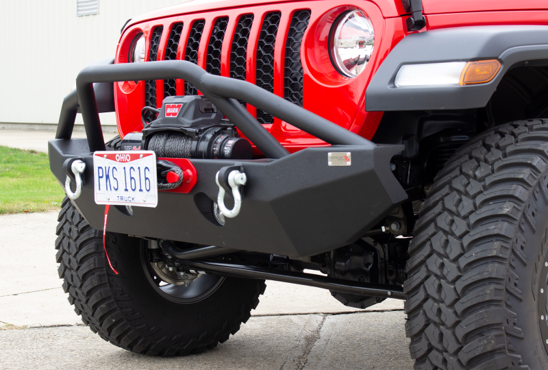 Fishbone Offroad 2018+ Jeep Wrangler JL - Black Aluminum Hawse Fairlead License Plate Mount License Frame Fishbone Offroad
