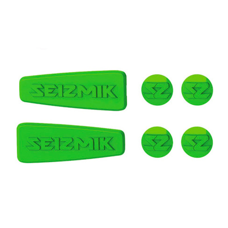 Seizmik Kawasaki Pursuit Mirror Color Insert Kit - Lime Green Rear View Mirrors Seizmik