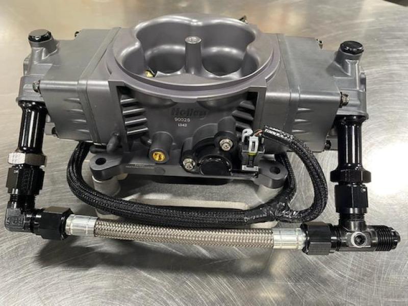 Fragola 8AN Holly Super Sniper Stealth EFI Feed Line Kit - Stainless Hose Fuel Lines Fragola