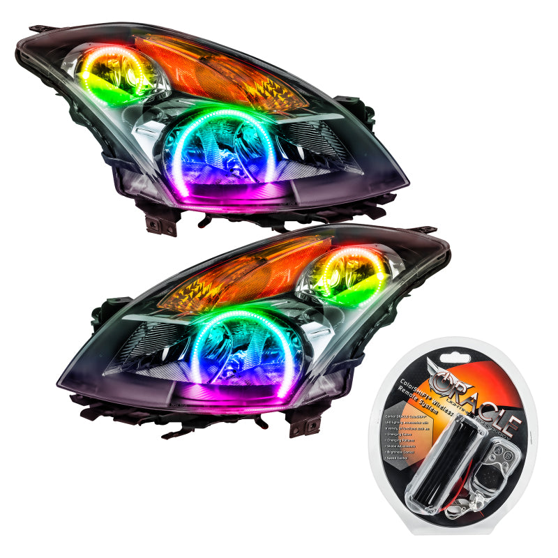 Oracle 07-09 Nissan Altima Sedan SMD HL - Black - ColorSHIFT Headlights ORACLE Lighting