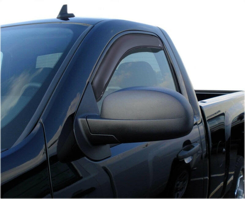 AVS 07-13 Chevy Silverado 1500 Standard Cab Ventvisor In-Channel Window Deflectors 2pc - Smoke Wind Deflectors AVS