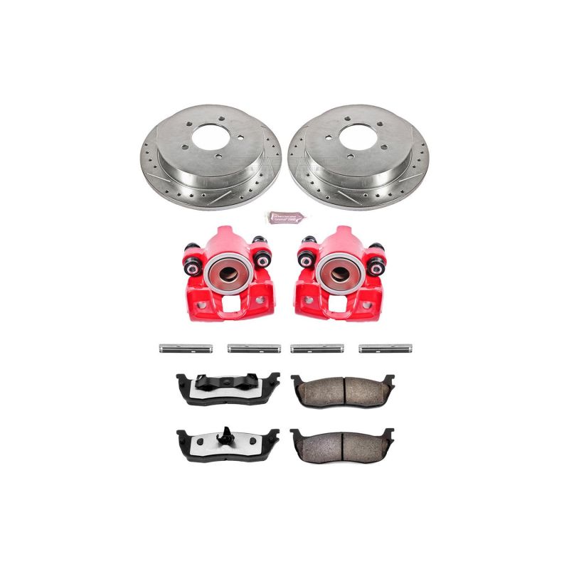 Power Stop 97-00 Ford Expedition Rear Z36 Truck & Tow Brake Kit w/Calipers Brake Kits - Performance D&S PowerStop