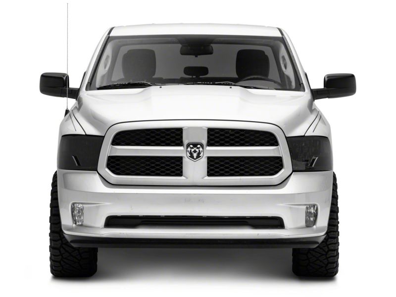 Raxiom 09-18 Dodge RAM 1500 Axial OEM Rep Headlights w/ Single Bulb- Chrome Housing (Smoked Lens) Headlights Raxiom