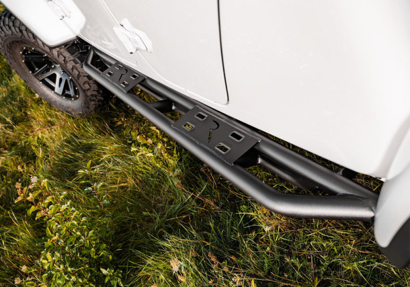 Rampage 20-22 Jeep Gladiator SRS Sidebar Rock Crawler Steps - Black Side Steps Rampage