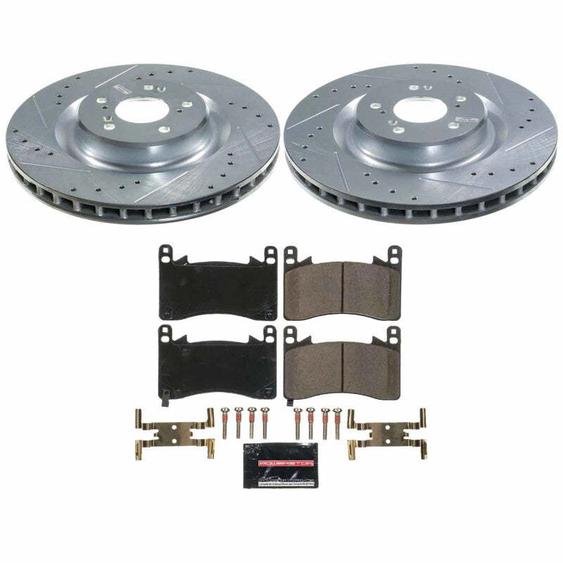 Power Stop 21-23 Acura TLX Front Z23 Evolution Brake Kit Brake Kits - Performance D&S PowerStop