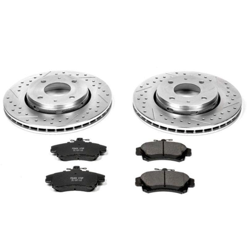 Power Stop 00-04 Volvo S40 Front Z23 Evolution Sport Brake Kit Brake Kits - Performance D&S PowerStop