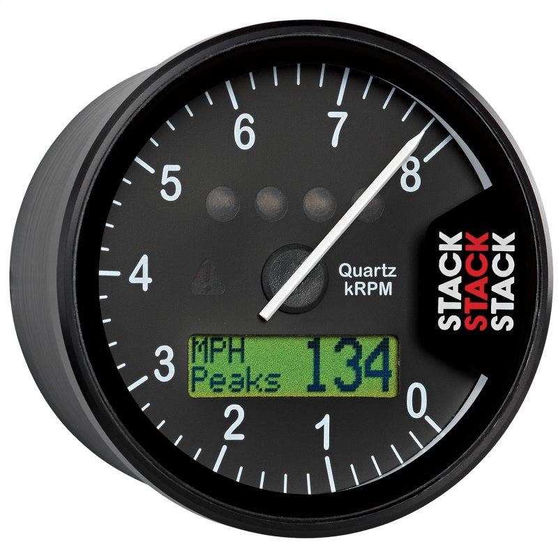 Autometer Stack Display Tachometer 0-8K RPM - Black Gauges AutoMeter