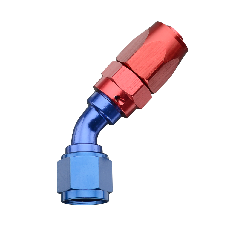 Fragola -8AN x 45 Degree Pro-Flow Hose End - Blue/Red Fittings Fragola