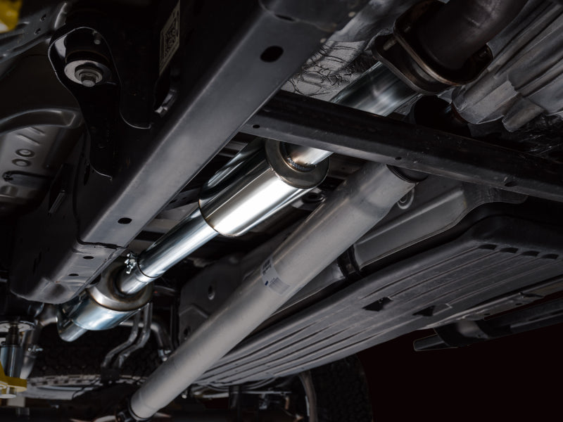AWE Tuning 2021+ Ford F150 Tremor w/ Bumper Cutouts 0FG Resonated Cat-Back w/ Chrome Silver Tips Catback AWE Tuning