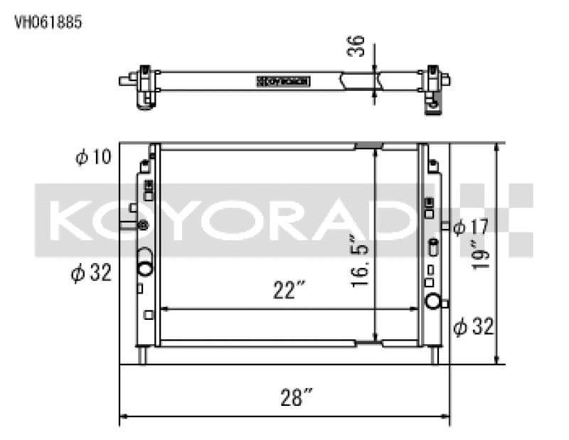 Koyo 06-13 Mazda MX-5 Miata (MT) Radiator Radiators Koyo
