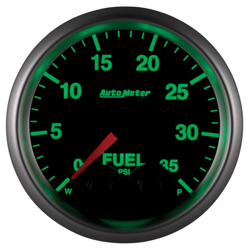 Autometer Elite 2-1/16in 0-35 PSI Fuel Pressure Stepper Motor w/ Peak & Warn Gauges AutoMeter