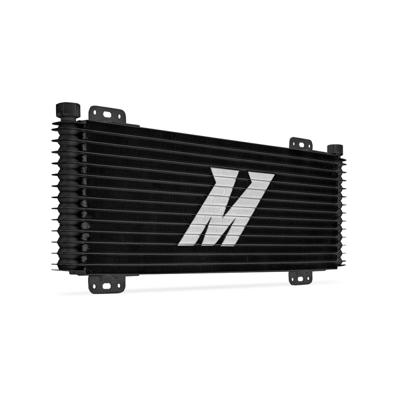Mishimoto Universal Stacked Plate Trans Cooler 13 Row Black Transmission Coolers Mishimoto