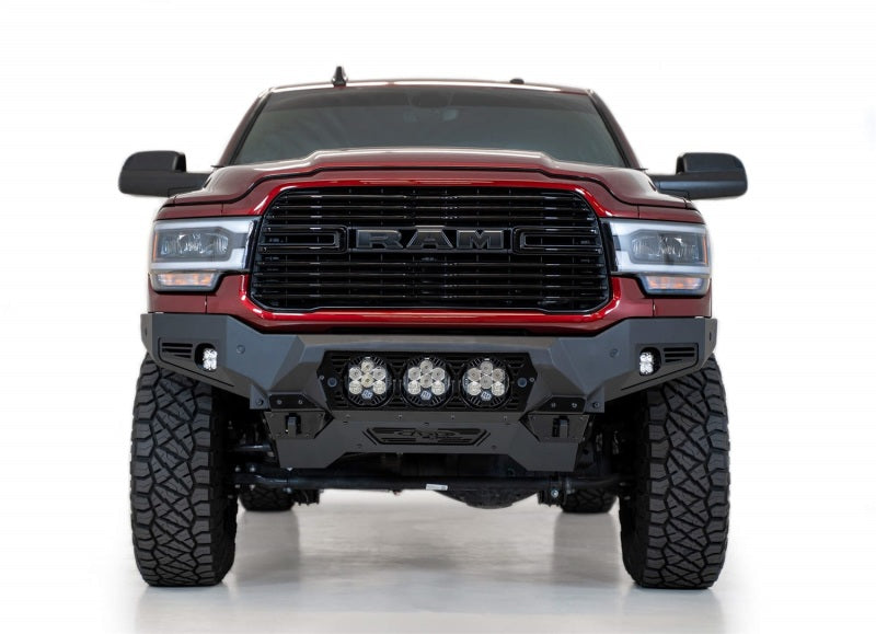 Addictive Desert Designs 19-21 Ram 2500/3500 Bomber HD Front Bumper (Baja Designs LP6 Mounts) Bumpers - Steel Addictive Desert Designs