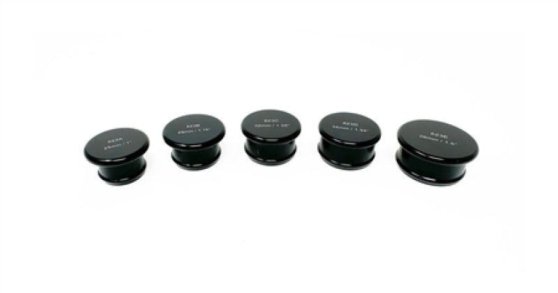 Torque Solution Billet Aluminum Hose Blanking Plug Set (5 Sizes - 25 thru 38mm / 1 thru 1.5in) Fittings Torque Solution