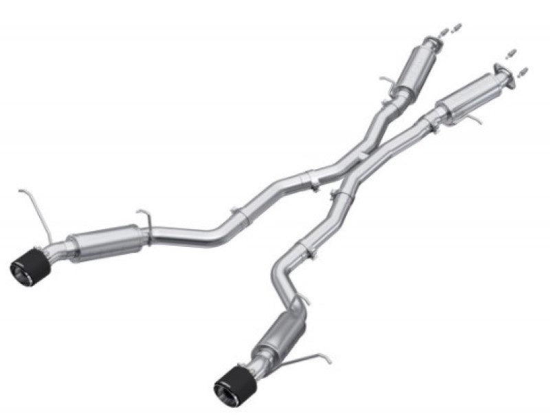 MBRP 2012+ Jeep Grand Cherokee SRT 6.4L 3in Dual Rear Exit T304SS Catback Exhaust - CF Tips Catback MBRP