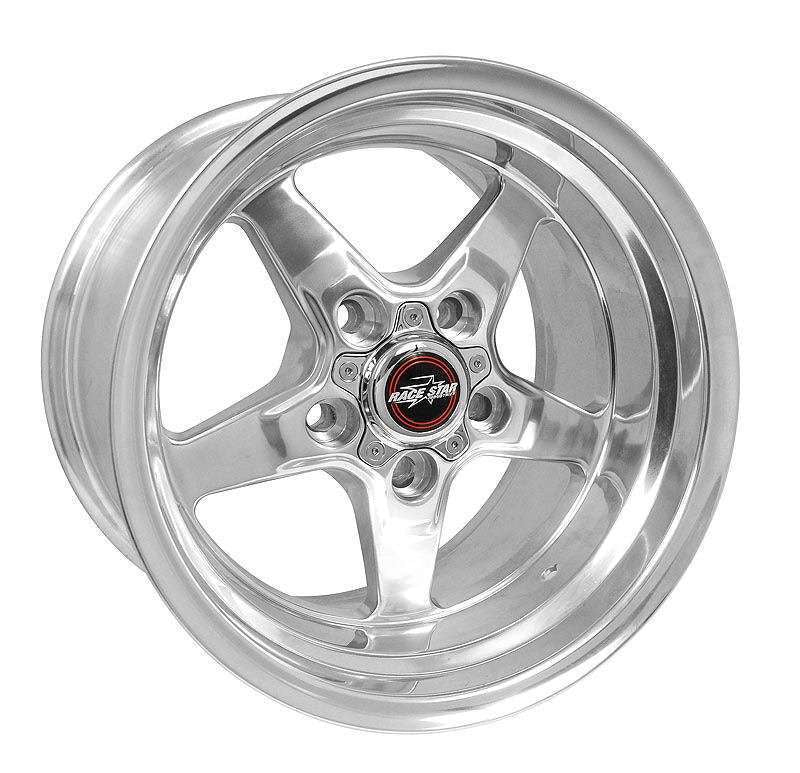 Race Star 92 Drag Star Polish 15x5 5x5.00BC 2.375BS Direct Drill Polished Wheel Wheels - Cast Race Star