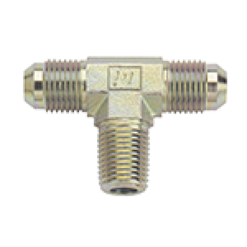 Fragola -3AN Tee 1/8 NPT On Side - Steel Fittings Fragola
