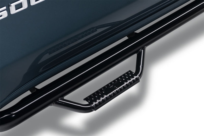 N-Fab Nerf Step 20-21 Chevy/GMC 2500/3500 Crew Cab 6.4ft Bed - Bed Access - Gloss Black - 3in Side Steps N-Fab