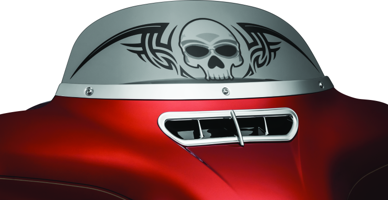 Kuryakyn Smooth Windshield Trim 14-Up Touring Chrome Exterior Trim Kuryakyn