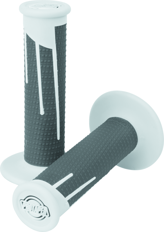 ProTaper Full Diamond Clamp-On Grips - White/Dark Gray Grips ProTaper