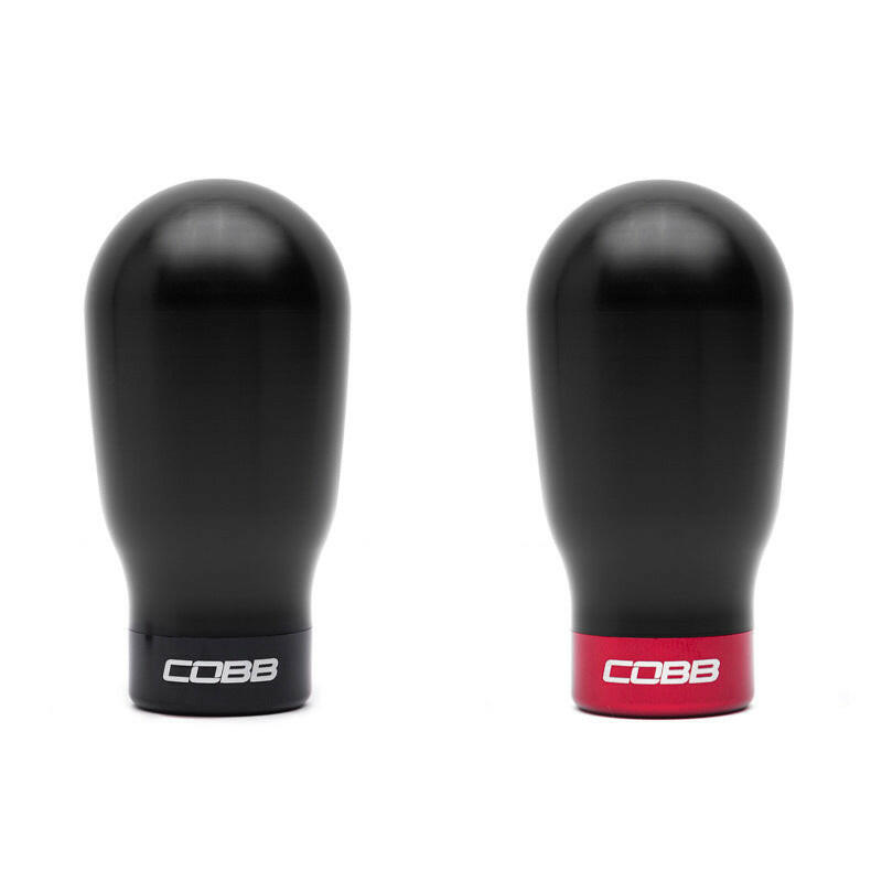 Cobb Subaru 6-Speed Tall Weighted COBB Shift Knob - Black (Incl. Both Red + Blk Collars) Shift Knobs COBB